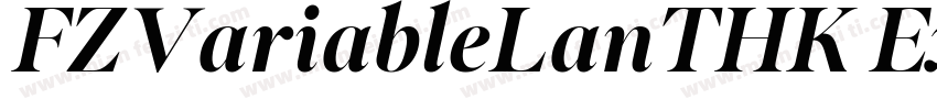 FZVariableLanTHK Ext字体转换